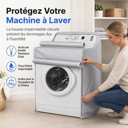 🔥-50% DE RÉDUCTION✨Housse 210D lave-linge frontal🧺Étanche anti-poussière anti-soleil, protège machine lavage séchage