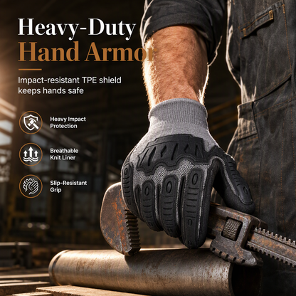 🧤 Gants travail TPE anti-chocs, protection anti-écrasement ! -50% ⚡🔥