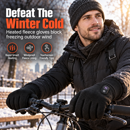 🔥-50% PROMO✨Gants chauffants électriques homme femme❄️Écran tactile, chaleur pour moto et ski