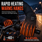 🔥-50% PROMO✨Gants chauffants électriques homme femme❄️Écran tactile, chaleur pour moto et ski