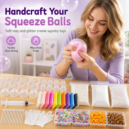 ⚡-50% DE RÉDUCTION ! Kit Créatif Fabriquer Balle Anti-Stress 🧸 Activité Manuelle Enfant, Idéal Cadeau Ludique🎁