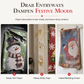 🎄 Décoration de porte de Noël – S'enfile en 30 secondes, 185 x 90 cm, 24 modèles en polyester épais