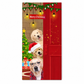 🎄 Décoration de porte de Noël – S'enfile en 30 secondes, 185 x 90 cm, 24 modèles en polyester épais