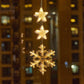 🔥⏰50% DE RÉDUCTION ❄️ Guirlande LED flocons de neige à ventouses, 🎅déco fenêtre Noël sans perçage, lumière festive ✨