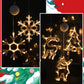 🔥⏰50% DE RÉDUCTION ❄️ Guirlande LED flocons de neige à ventouses, 🎅déco fenêtre Noël sans perçage, lumière festive ✨