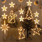 🔥⏰50% DE RÉDUCTION ❄️ Guirlande LED flocons de neige à ventouses, 🎅déco fenêtre Noël sans perçage, lumière festive ✨