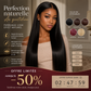 🔥‑50% OFFRE LIMITÉE👩‍🦰 Perruque frontale droite soie, compacte et naturelle, confortable à porter au quotidien ✨