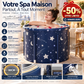 🛁PROMO FLASH 50% ! Baignoire chauffante pliable pour maison✨Cadeau réconfortant, installation simple et gain de place