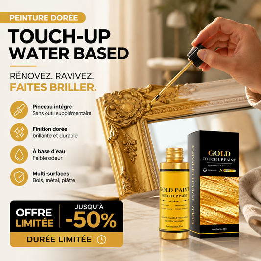 -50% Aujourd’hui ✨🎨 Peinture Dorée à Base d’Eau