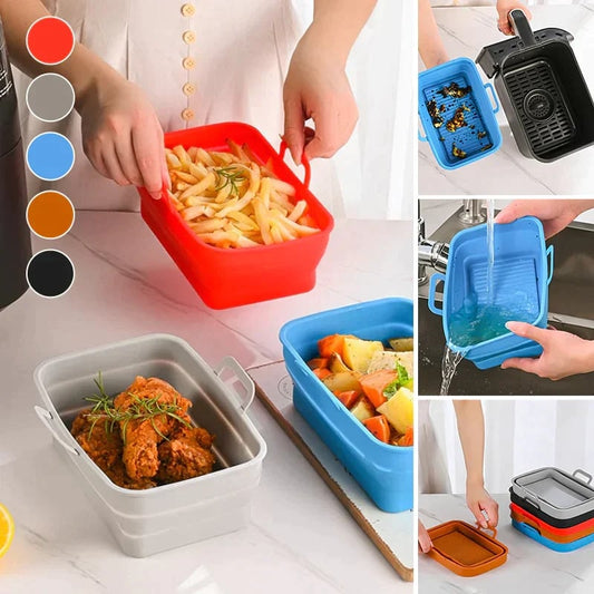 Moule Pliable en Silicone pour Friteuse à Air