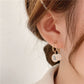 🎅Boucles d’oreilles en zircon shell naturel💝